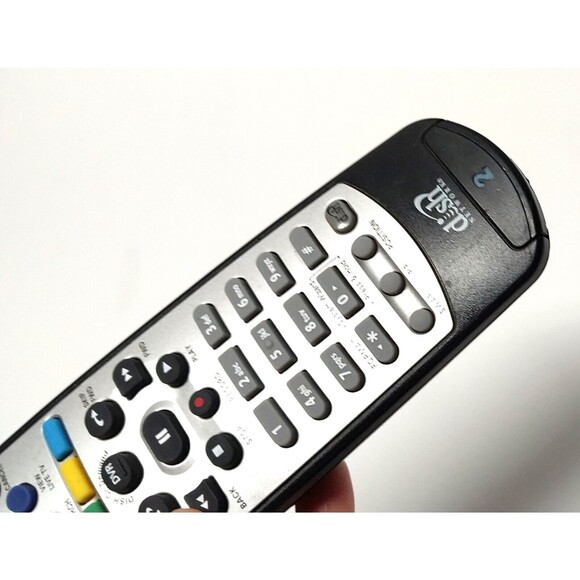 Dish Network Remote 2 OEM 180549 21.1 IR UHF PRO Works Need Batteries Shows Wear - Picture 11 of 12